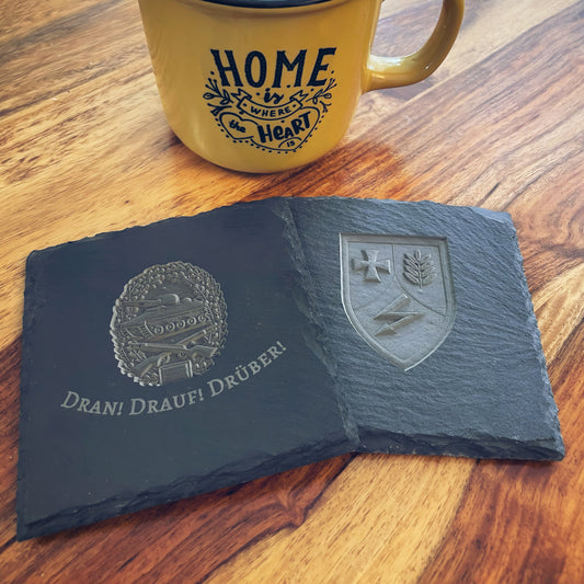 Schieferplatte - Tiefengravur 10x10cm