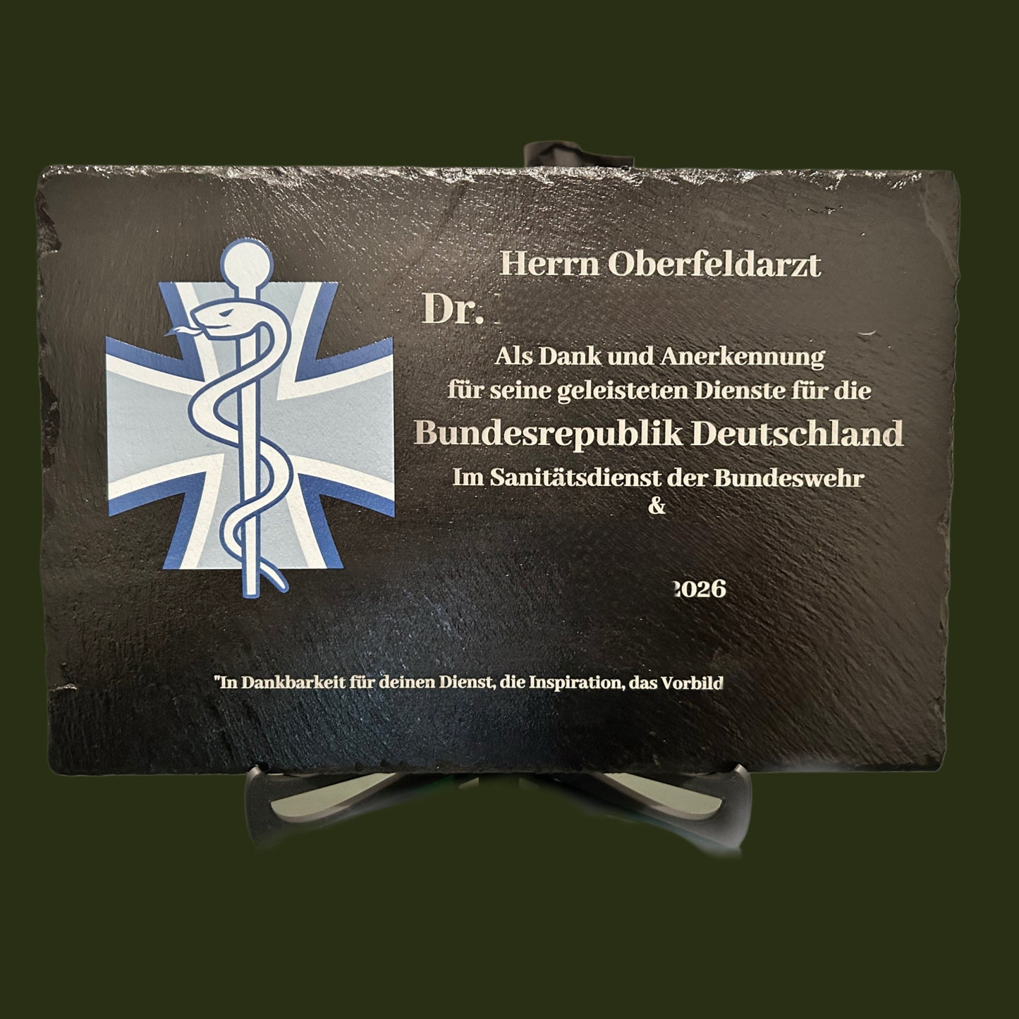 Schieferplatte - personalisiert graviert