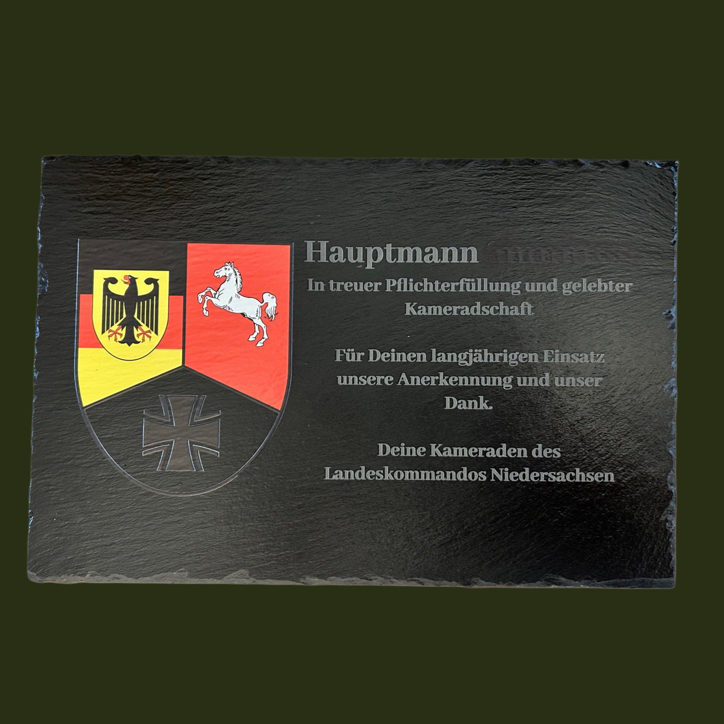 Schieferplatte - personalisiert graviert