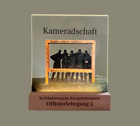 Personalisierte beleuchtete Erinnerungsschilder